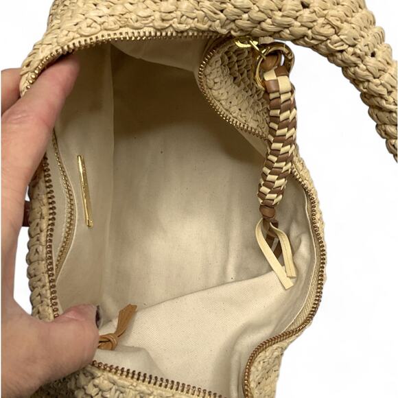 Loeffler Randall Raffia Woven Hobo Bag - New Without Tags - Picture 4 of 5